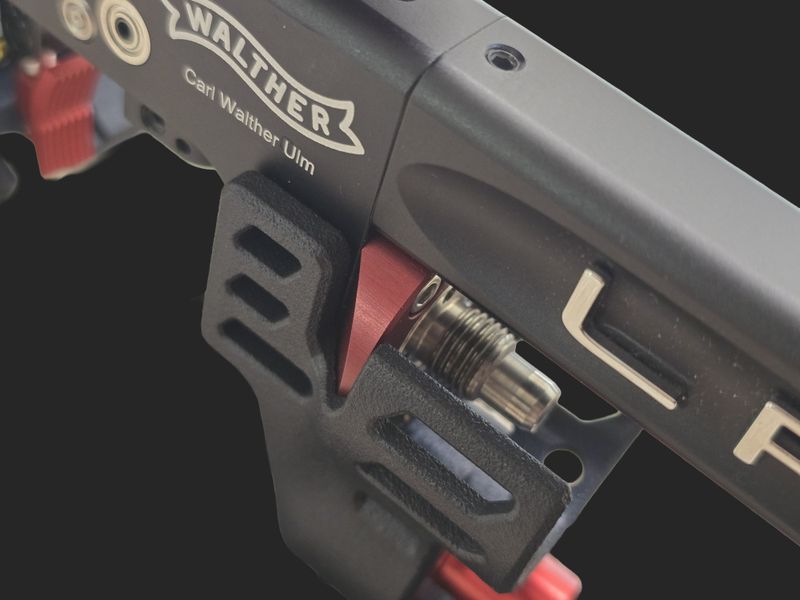 Laser holder for air pistols with angle front/Aluminium